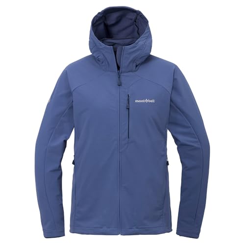 美品　モンベル　スキー/登山　アウター　　3in1 ブルー モンベル mont-bell 3in1フォールラインパーカ ライナー付き